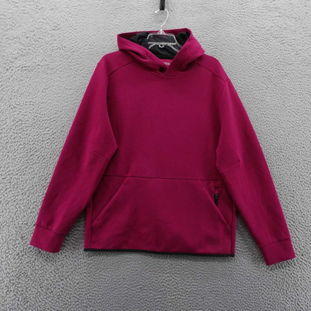 DSG Mens Sport Fleece‎ Hoodie Sweatshirt Raspberry Pink Medium NEW